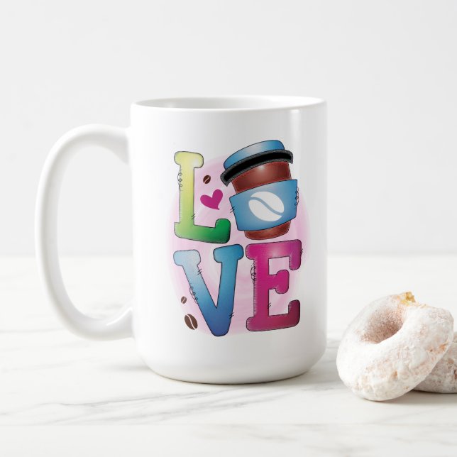 Kärlek-kaffe Kaffemugg (Med munk)