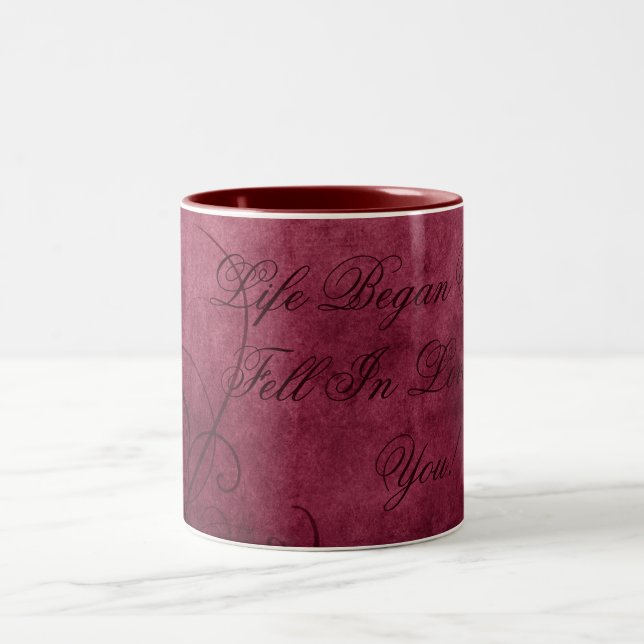 Kärlek-kaffe Mugg: Kärlek Twilight Collection Två-Tonad Mugg (Center)