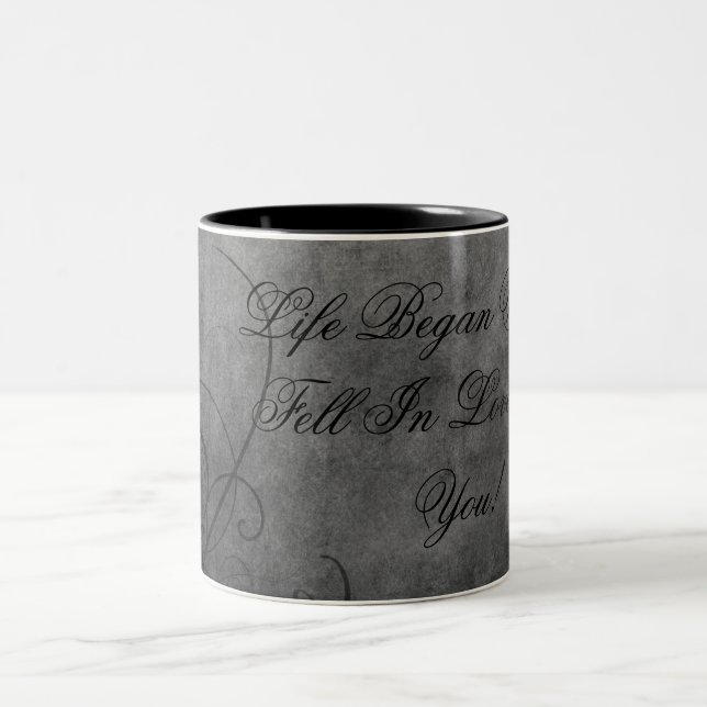 Kärlek-kaffe Mugg: Kärlek Twilight Collection Två-Tonad Mugg (Center)
