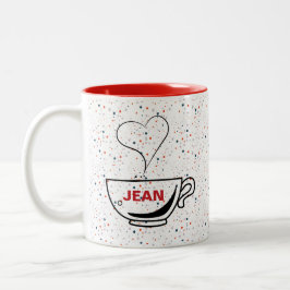 Kärlek kaffe Personlig tvåtons kaffemugg