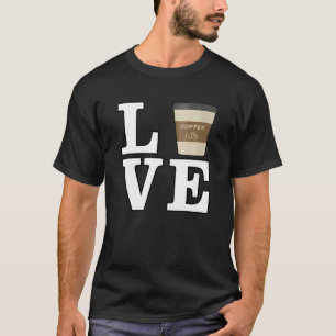 Kärlek kaffe t shirt