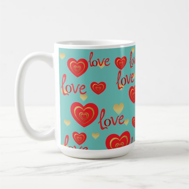 kärlek kaffemugg (Vänster)