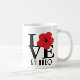 KÄRLEK Kalaheo Red Hibiscus 11oz Kaffemugg
