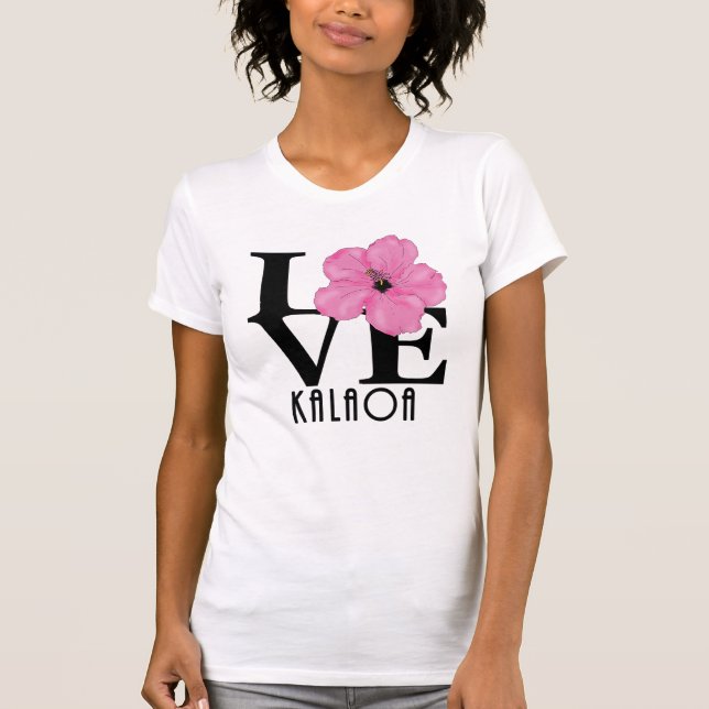 KÄRLEK Kalaoas Rosa (framskrift) T Shirt (Framsida)