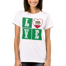 Kärlek Kalifornien Statlig flagga Heart-Pridet