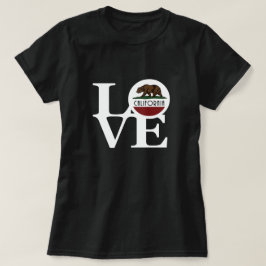 KÄRLEK Kalifornien (vit text) T Shirt