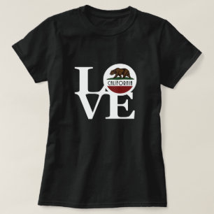 KÄRLEK Kalifornien (vit text) T Shirt