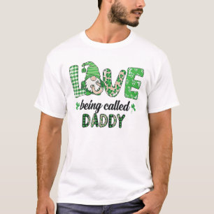 Kärlek kallades pappa Gnome Play St. Patricks D. T Shirt