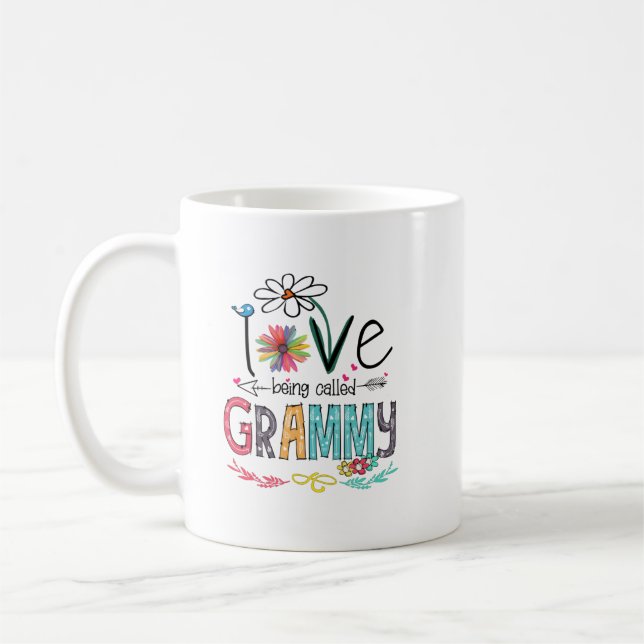 Kärlek kallas grammiskjorta kaffemugg (Vänster)
