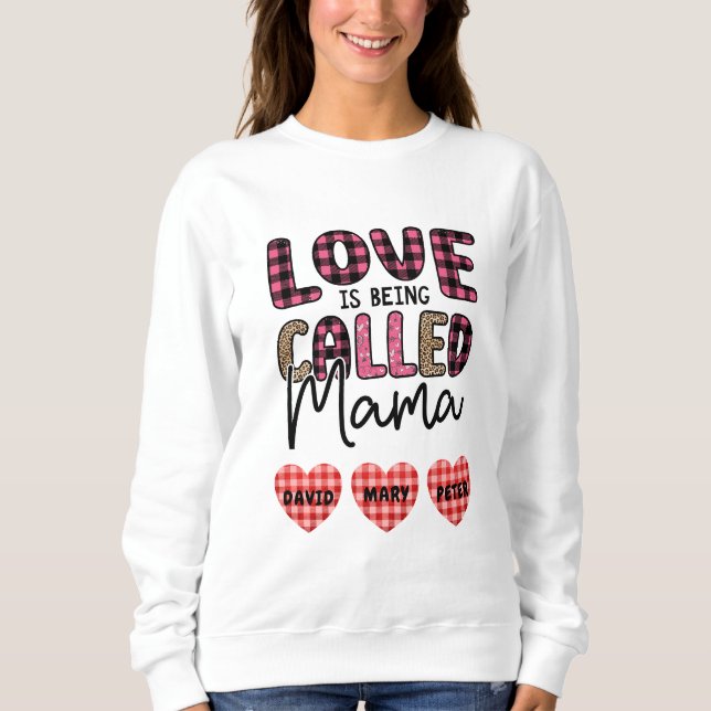 Kärlek kallas Mamma, Anpassade Mamma Gift T Shirt (Framsida)