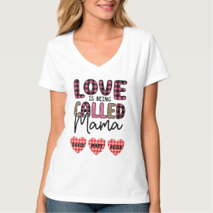 Kärlek kallas Mamma, Anpassade Mamma Gift T Shirt