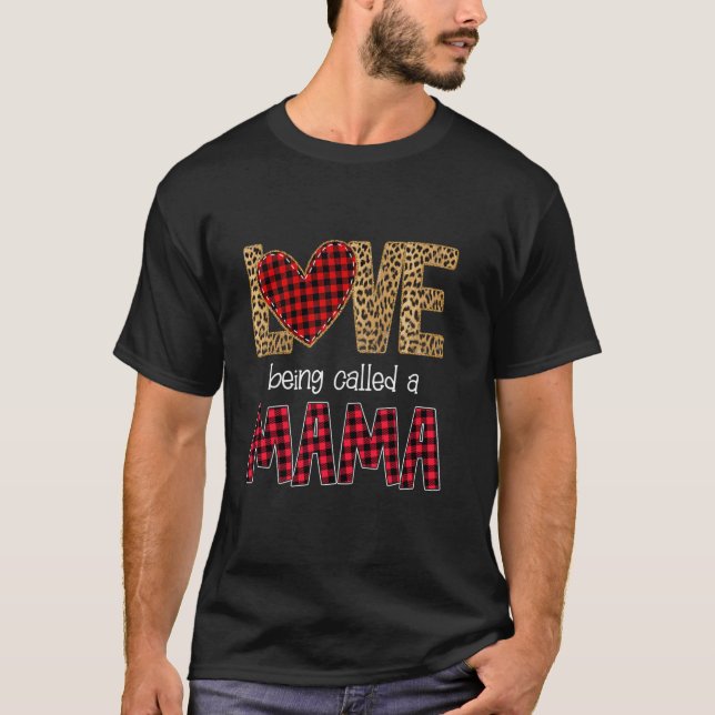Kärlek kallas Mamma Red Play T Shirt (Framsida)