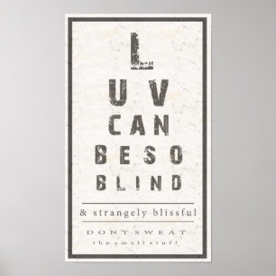 Kärlek kan vara så den blinda affischen poster