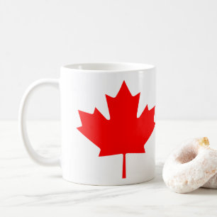 kärlek Kanada-dagen flagga kaffe te kopp mugg