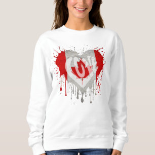 Kärlek Kanada Flagga T Shirt