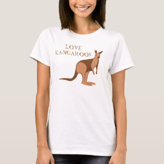 Kärlek Kangaroos Australian Animal T Shirt