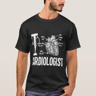 Kärlek kardiolog Hjärtanatomi Medicinsk kardiolo T Shirt