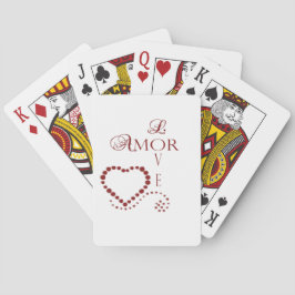 Kärlek Kärlek Heart Valentine Casinokort