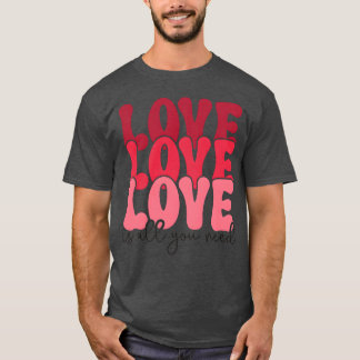 kärlek kärlek kärlek är allt du behöver vintage t shirt
