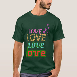 kärlek kärlek kärlek kärlek vän t shirt