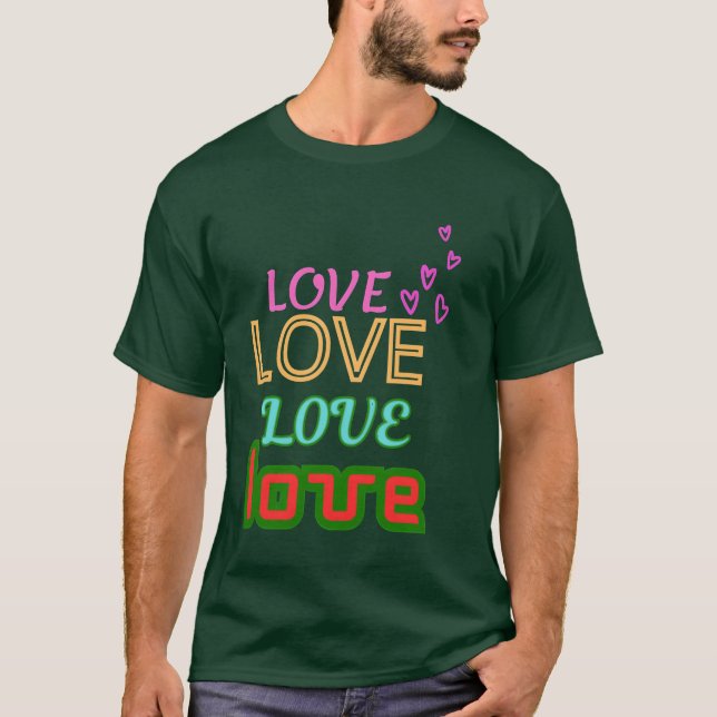 kärlek kärlek kärlek kärlek vän t shirt (Framsida)