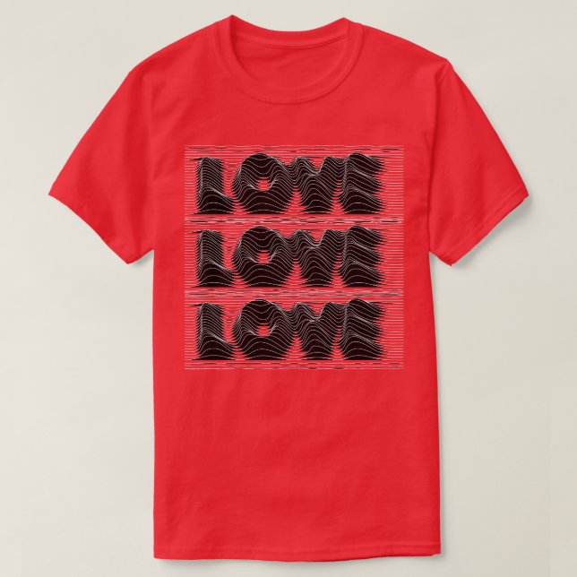 kärlek kärlek kärlek t shirt (Design framsida)