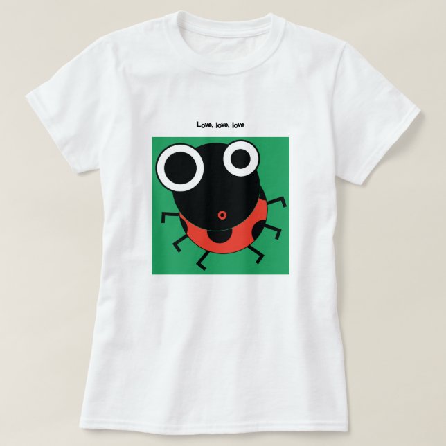 Kärlek, kärlek, kärlek t shirt (Design framsida)