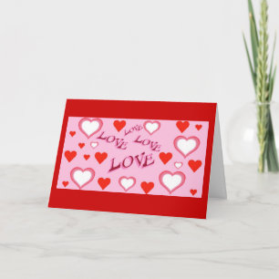 Kärlek, Kärlek, Kärlek Valentinkort Helgkort