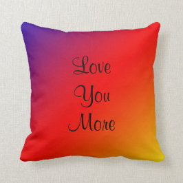 Kärlek, Kärlek, mer 16-tums fyrkantsregnbåge Kudde