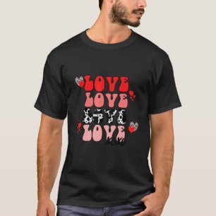 Kärlek Kärlek Xoxo Glad Alla hjärtans dagar i Kärl T Shirt