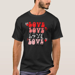 Kärlek Kärlek Xoxo Glad Alla hjärtans dagar i Kärl T Shirt