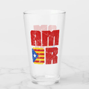 Kärlek Katalanska Kärlek, Katalonien Estelada Flag Glaskopp