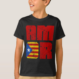 Kärlek Katalanska Kärlek, Katalonien Estelada Flag T Shirt