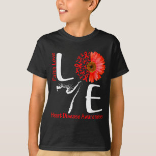 Kärlek Katt Hjärta Tro Hopp Kärlek Hjärtsjukdom Me T Shirt