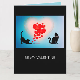Kärlek - Katt Valentine presentpåse - Var medveten Kort