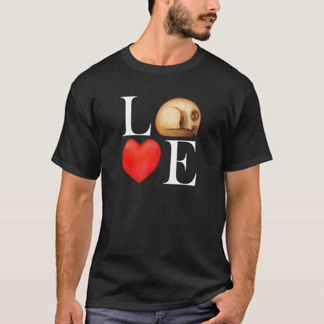 Kärlek katter för vanantropica, sarcasm meow t shirt (Framsida)