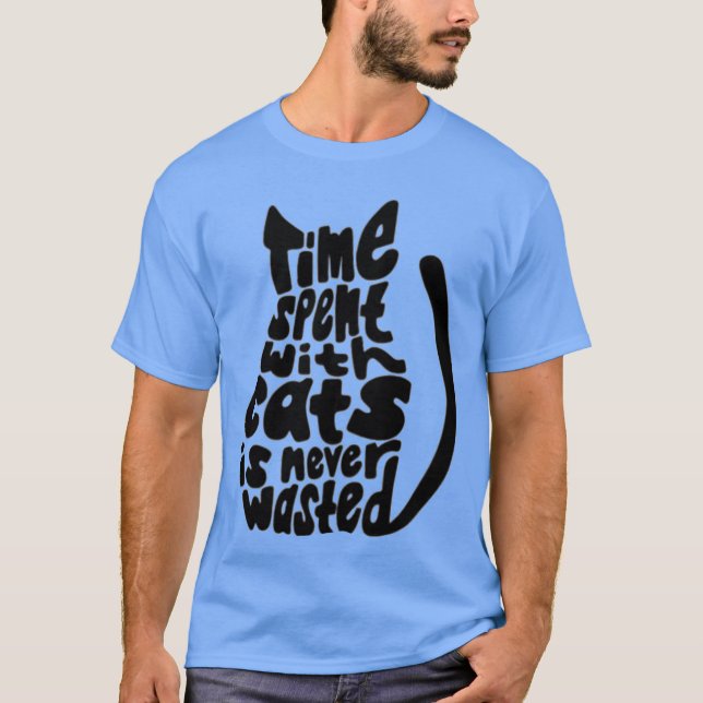 kärlek katter retro t shirt (Framsida)