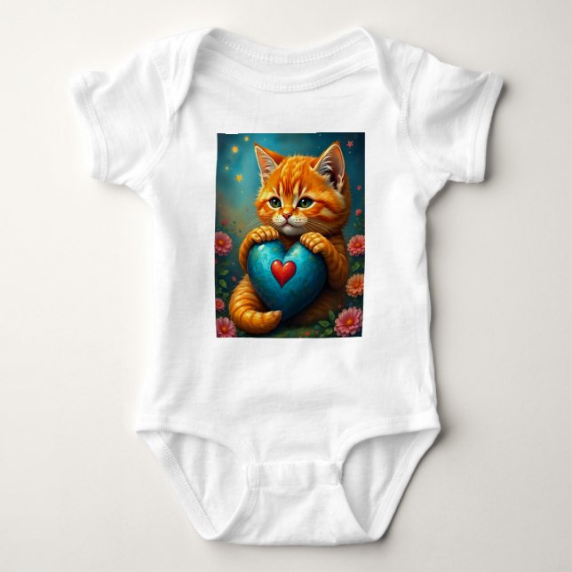 Kärlek Kattunge T Shirt (Framsida)