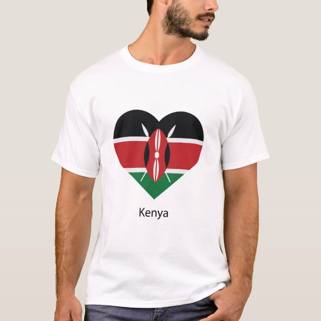 Kärlek Kenya T Shirt (Framsida)