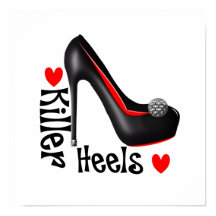 Kärlek Killer Heels Girly Shoe Graphic