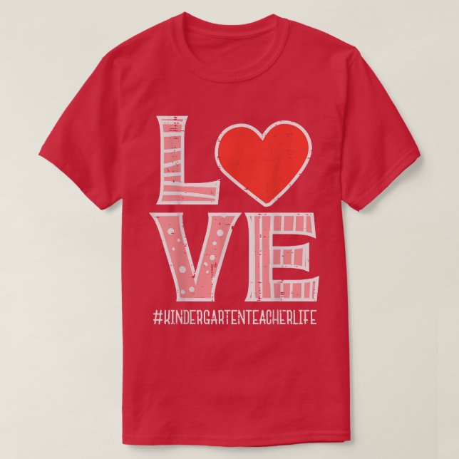 Kärlek Kindergarten Lacher Valentines day Valentin T Shirt (Design framsida)