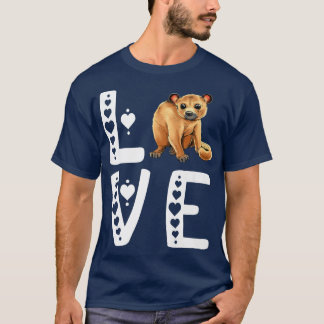Kärlek Kinkajou Night Walker Prehensile Animal Hea T Shirt