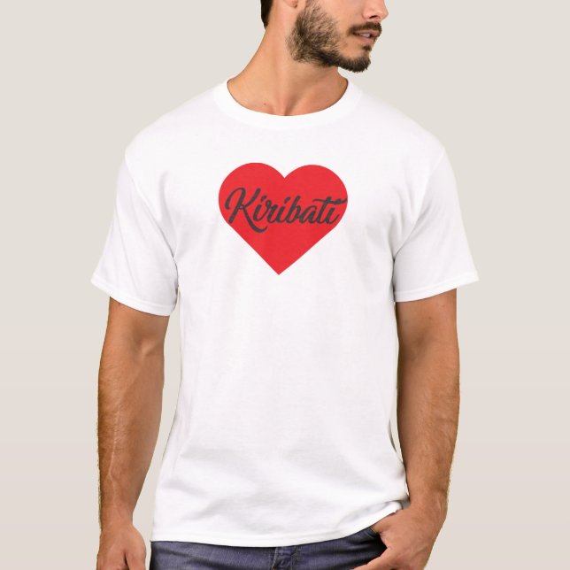 Kärlek Kiribati T Shirt (Framsida)
