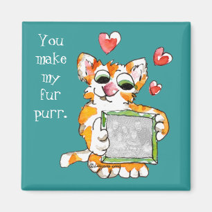 Kärlek-klapp med ditt fotogenmagnet Valentine Magnet