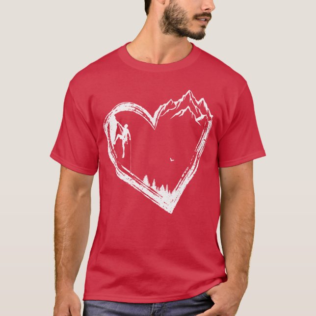 Kärlek Klättra familj T Shirt (Framsida)