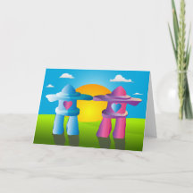 Kärlek Klippa Förlovnings / årsdag / bröllopskort