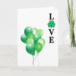 KÄRLEK, Klöver Shamrock, St patricks day All Purpo Anteckningskort
