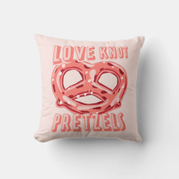 Kärlek Knot Pretzel Kudde