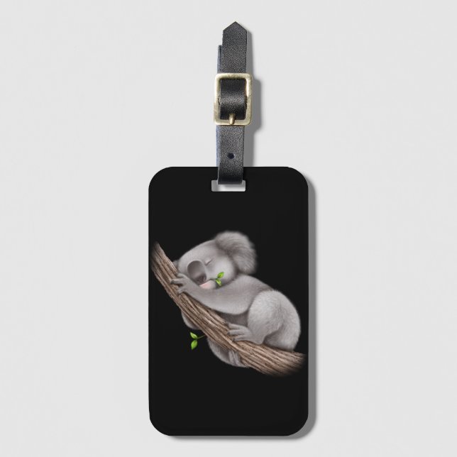Kärlek Koala Bears Bagagebricka (Framsida vertikal)