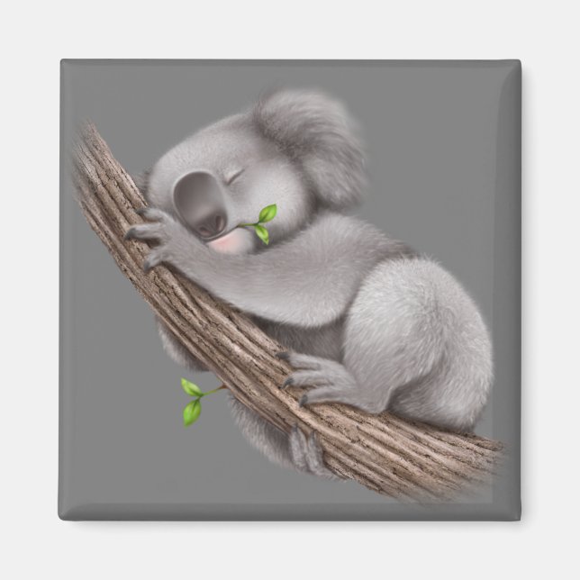 Kärlek Koala Bears Magnet (Framsidan)